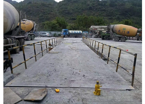 清远广连高速阳山段二手地磅安装